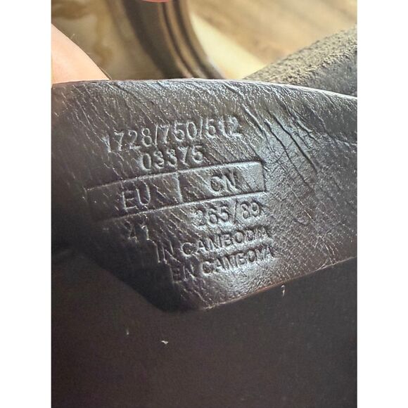 Eileen Fisher Suede Platform Sandals Womens 10 EU 41 Gray Thong Flip Flops - Picture 5 of 8